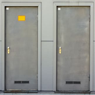 metal sheet doors