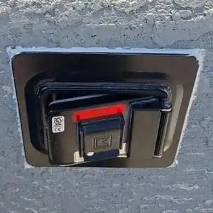 Knox Box 3200 installation on Telegraph Avenue Berkeley