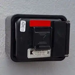 Recessed mount Knox key safe in Elmwood, Berkeley