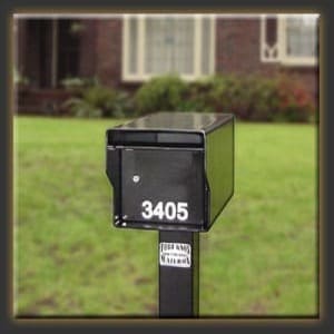 standard small residential mailbox